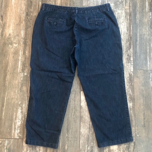 Vintage Lee Relaxed crop jeans plus size 18 petite - Picture 9 of 10